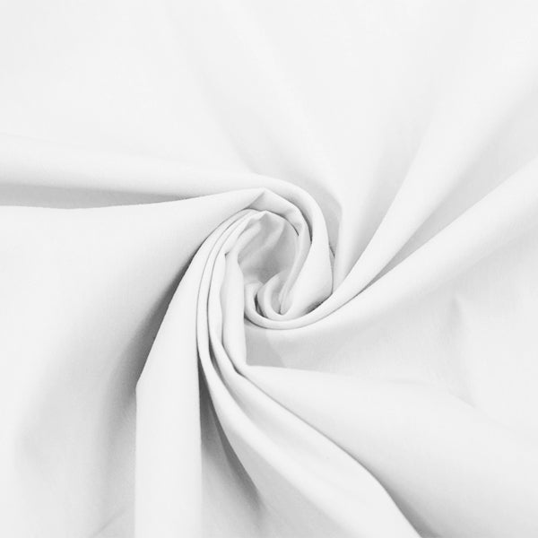 Tecido Tricoline fio 50 Viena Branco com Poliamida e Elastano - foto 1