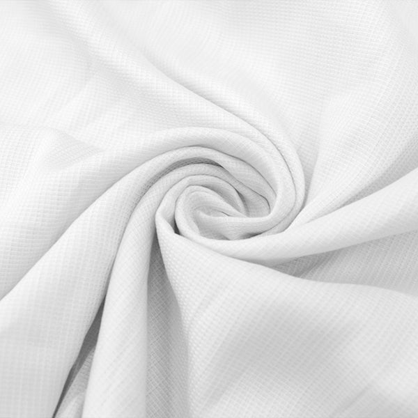 Tecido Tricoline fio 50 Vernê Branco Maquinetado 100% Algodão - foto 1