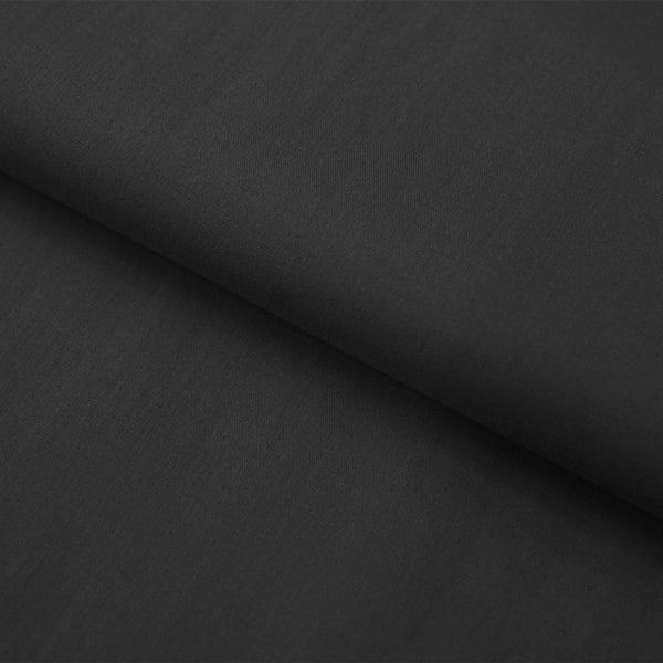 Tecido Tricoline fio 50 Viena Preto com Poliamida e Elastano - foto 3