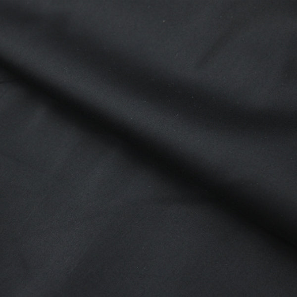 Tecido Tricoline Fio 80 New Luxor com Elastano Preto Acetinado