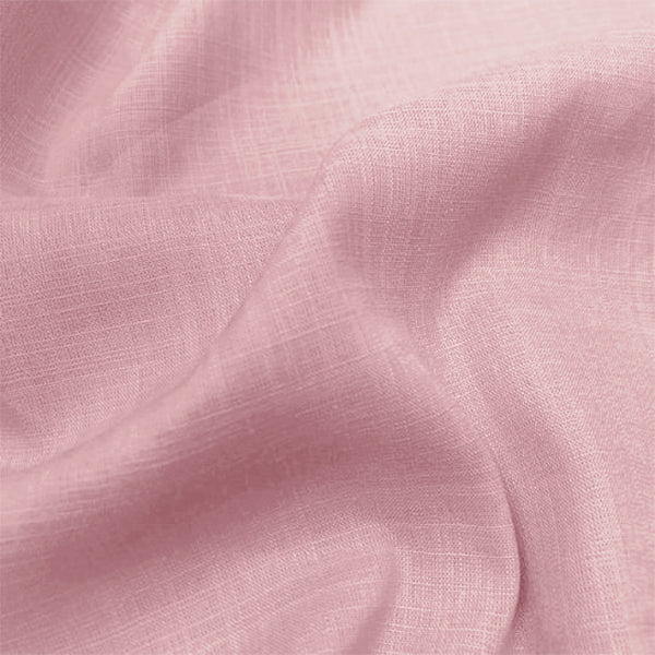 Vista alternativa da cambraia de algodão 19 rosa com trama de linho