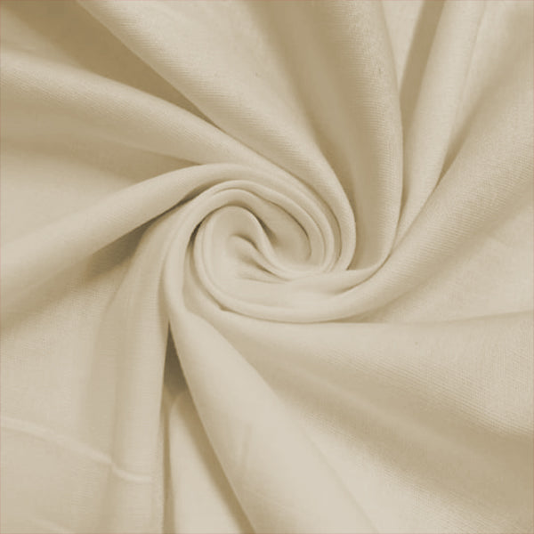 Tecido para camisaria tricoline fio 40 liso creme, 97% algodão e 3% elastano
