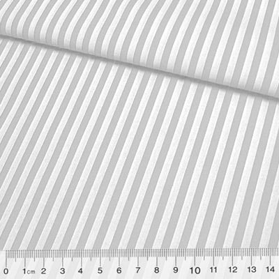 Tecido Camisaria Tricoline Fio 40 - Fio Tinto Listra G - Cinza - 100% Algodão - Milfios Tecidos