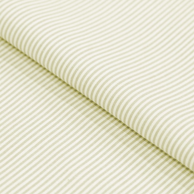 Tecido Camisaria Tricoline Fio 40 - Fio Tinto Listra P - Bege - 100% Algodão - Milfios Tecidos