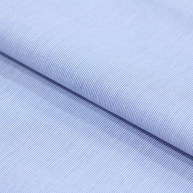Tecido Camisaria Tricoline Fio 40 - Fio Tinto Listra PP - Azul Royal - 100% Algodão     - Milfios Tecidos