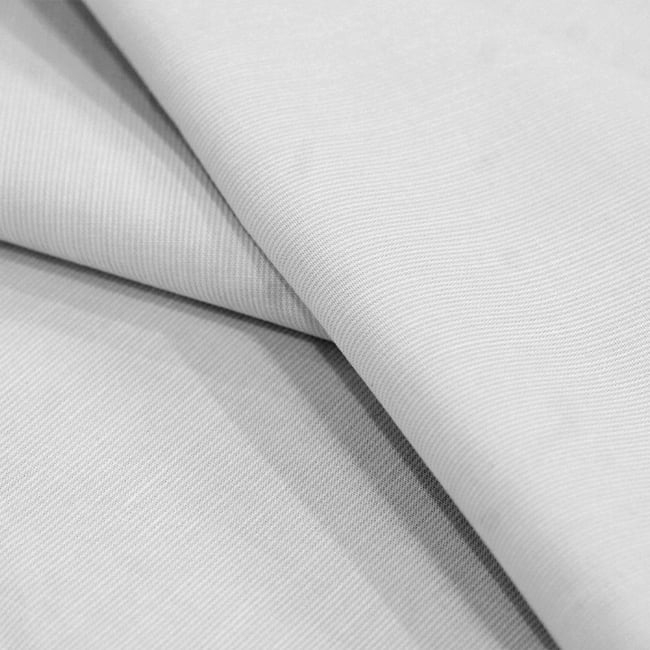 Tecido Camisaria Tricoline Fio 40 - Fio Tinto Listra PP - Cinza - 100% Algodão   - Milfios Tecidos