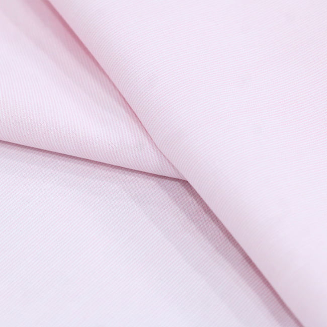 Tecido Camisaria Tricoline Fio 40 - Fio Tinto Listra PP - Rosa - 100% Algodão     - Milfios Tecidos