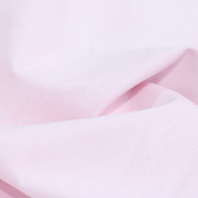 Tecido Camisaria Tricoline Fio 40 - Fio Tinto Listra PP - Rosa - 100% Algodão     - Milfios Tecidos