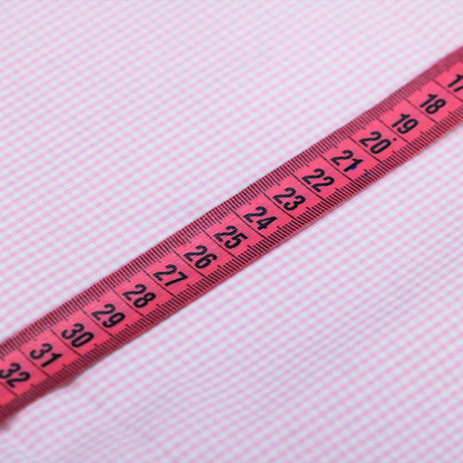 Tecido Camisaria Tricoline Fio 40 - Fio Tinto - Vichy Xadrez P - Rosa- 100% Algodão       - Milfios Tecidos