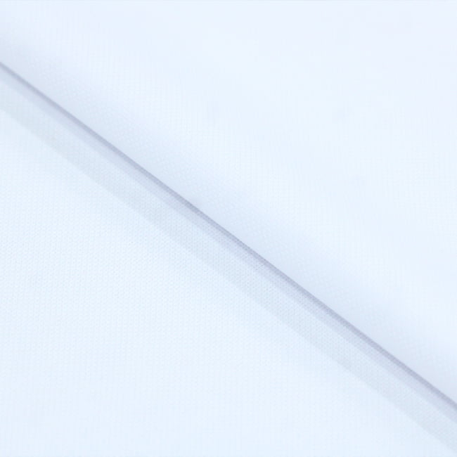 Tecido Camisaria Tricoline Fio 50 - Bis 01 - Liso - Branco - 100% Algodão - Milfios Tecidos