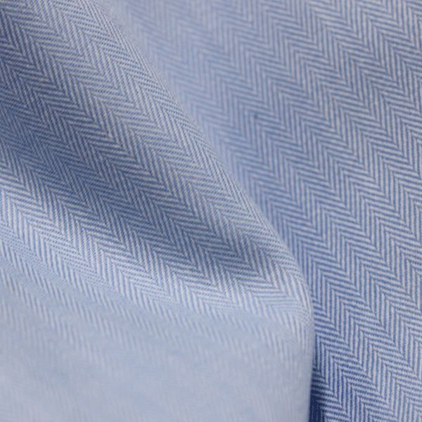 Tecido Camisaria Tricoline Fio 50 - Bolonha 04 - Maquinetado - Azul Claro - 100% Algodão - Milfios Tecidos