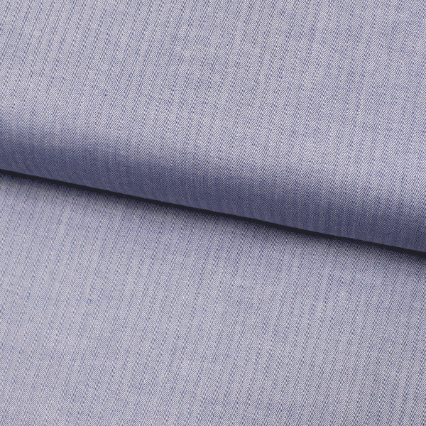 Tecido Camisaria Tricoline Fio 50 - Bolonha 05 - Maquinetado - Azul Escuro - 100% Algodão - Milfios Tecidos