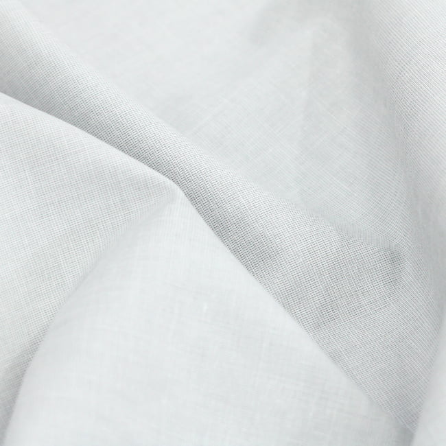 Tecido Camisaria Tricoline Fio 50 - Filas 14 - Liso - Cinza Claro - 100% Algodão - Milfios Tecidos