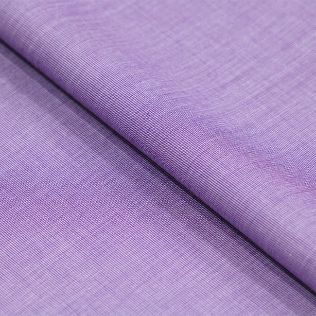 Tecido Camisaria Tricoline Fio 50  - Filas 25 - Liso - Uva - 100% Algodão - Milfios Tecidos