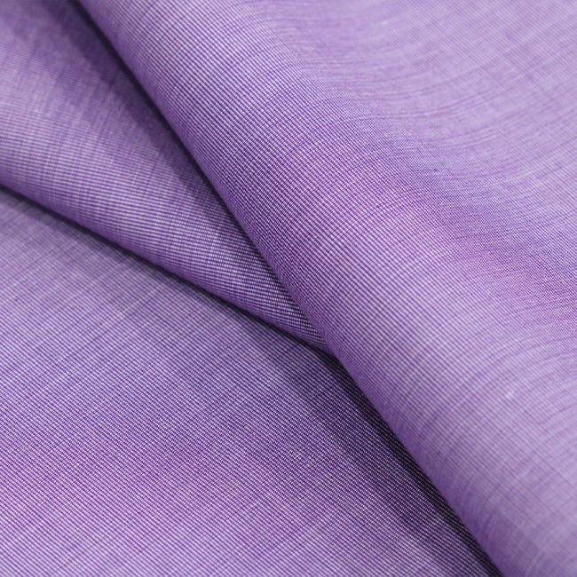 Tecido Camisaria Tricoline Fio 50  - Filas 25 - Liso - Uva - 100% Algodão - Milfios Tecidos