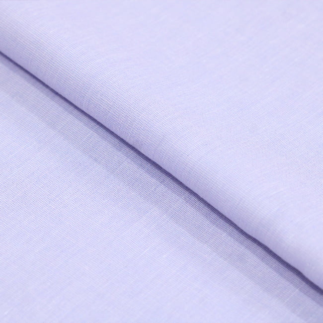Tecido Camisaria Tricoline Fio 50 - Filas 26 - Liso - Lilás - 100% Algodão   - Milfios Tecidos