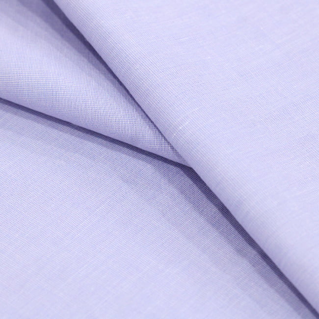 Tecido Camisaria Tricoline Fio 50 - Filas 26 - Liso - Lilás - 100% Algodão   - Milfios Tecidos