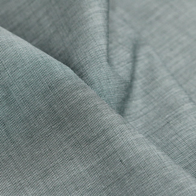 Tecido Camisaria Tricoline Fio 50  - Filas 28- Liso - Verde Musgo - 100% Algodão - Milfios Tecidos