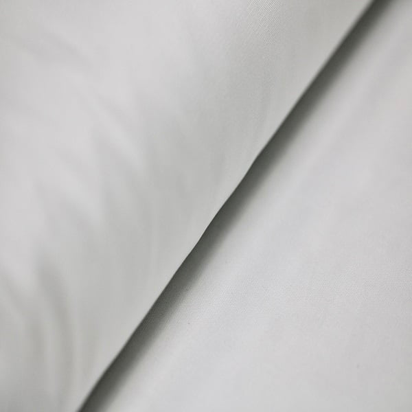 Tecido Camisaria Tricoline Fio 50  - Léon 01 - Liso - Branco - 100% Algodão - Milfios Tecidos