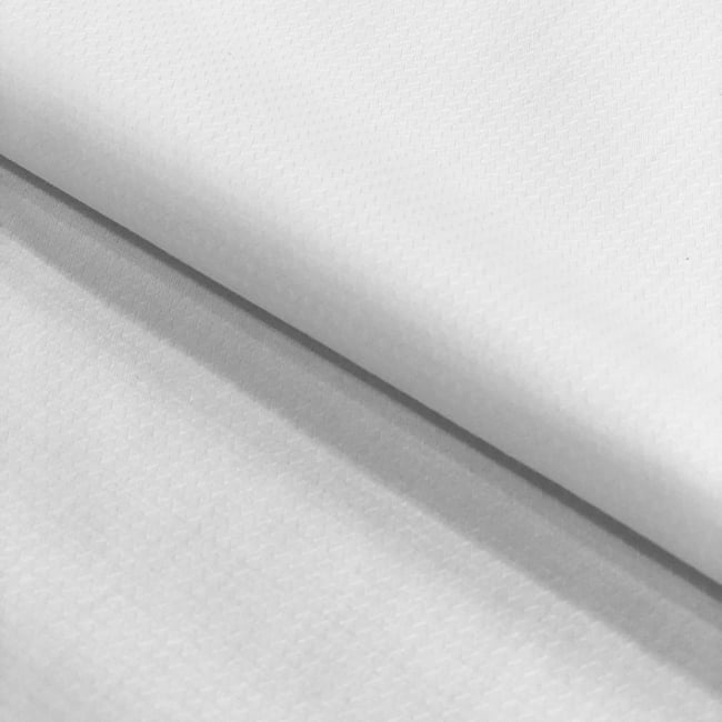 Tecido Camisaria Tricoline Fio 50 - Ravi 01 - Maquinetado - Branco - 100% Algodão  - Milfios Tecidos