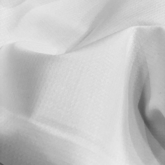 Tecido Camisaria Tricoline Fio 50 - Ravi 01 - Maquinetado - Branco - 100% Algodão  - Milfios Tecidos
