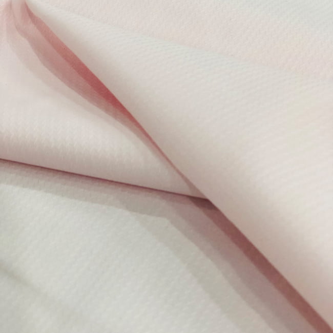 Tecido Camisaria Tricoline Fio 50 - Ravi 04 - Maquinetado - Rosa Claro - 100% Algodão  - Milfios Tecidos