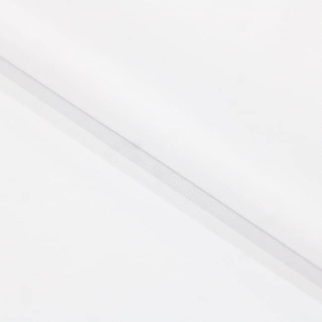 Tecido Camisaria Tricoline Fio 50  - Sais 01 - Liso - Branco - 100% Algodão - Milfios Tecidos