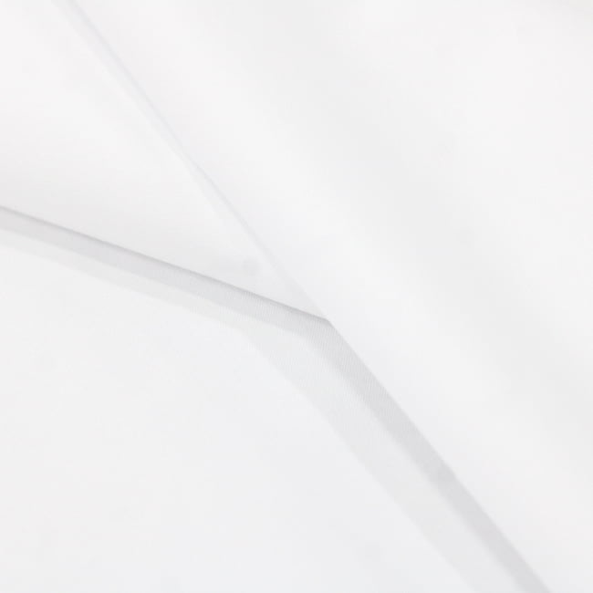 Tecido Camisaria Tricoline Fio 50  - Sais 01 - Liso - Branco - 100% Algodão - Milfios Tecidos