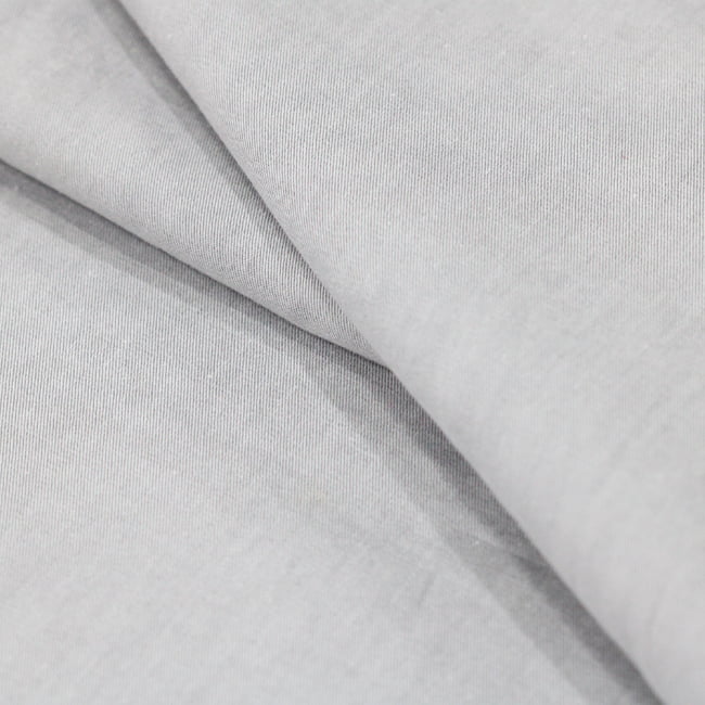 Tecido Camisaria Tricoline Fio 50 - Sais 05 - Cinza - Liso - 100% Algodão - Milfios Tecidos