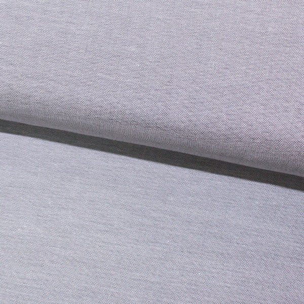 Tecido Camisaria Tricoline Fio 50 - Léon 04 - Liso - Cinza - 100% Algodão - Milfios Tecidos