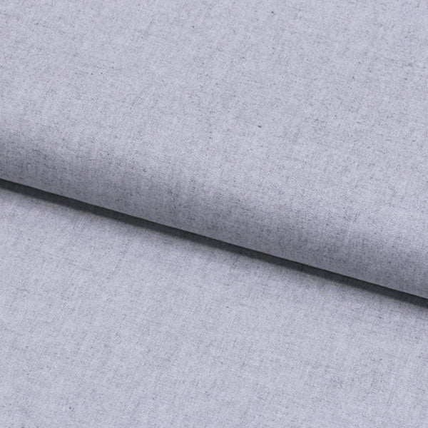 Tecido Camisaria Tricoline Fio 40  - Neith 01 - Liso - Cinza - 100% Algodão - Milfios Tecidos