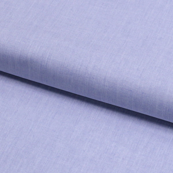 Tecido Camisaria Tricoline Fio 40 - Neith 02 - Liso - Azul Claro - 100% Algodão - Milfios Tecidos