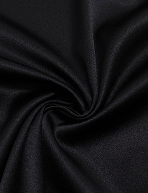Tecido Prada Gabardine com Elastano Preto, cor lisa – MILFIOS Tecidos