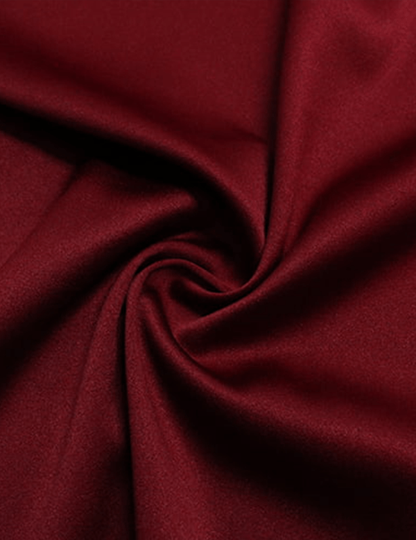Tecido Prada Gabardine com Elastano Vinho, cor lisa – MILFIOS Tecidos