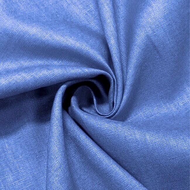 Tecido Linho Puro 59 - Azul Sereno - 100% Linho - Milfios Tecidos
