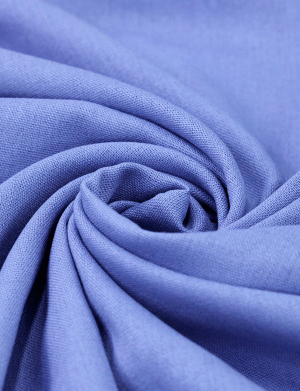 Tecido Linho Com Viscose Liso Premium - Blue Lilac - 28% Linho 68% Viscose 4% Fibras Diversas - Largura 1,35m - MILFIOS Tecidos