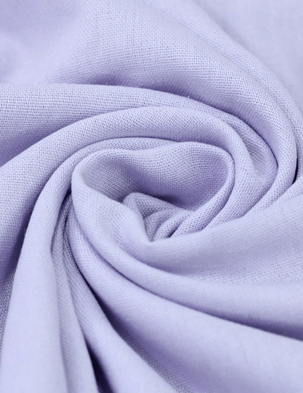 Tecido Linho Com Viscose Liso Premium - Lilás Snow - 28% Linho 68% Viscose 4% Fibras Diversas - Largura 1,35m - MILFIOS Tecidos