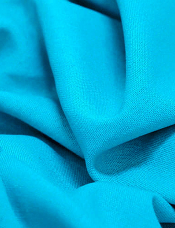 Detalhe do Tecido Linho Com Viscose Liso Premium - Scuba Blue - 28% Linho 68% Viscose 4% Fibras Diversas - Largura 1,35m - MILFIOS Tecidos