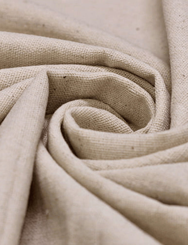 Outra vista do tecido liso de linho com viscose Tom Cru Natural — MILFIOS Tecidos