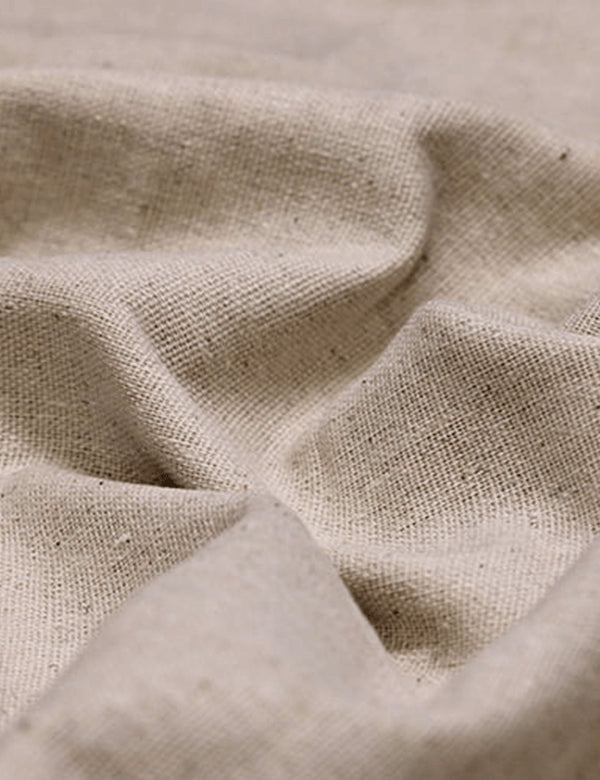 Outra vista do tecido liso de linho com viscose Tom Cru Natural — MILFIOS Tecidos