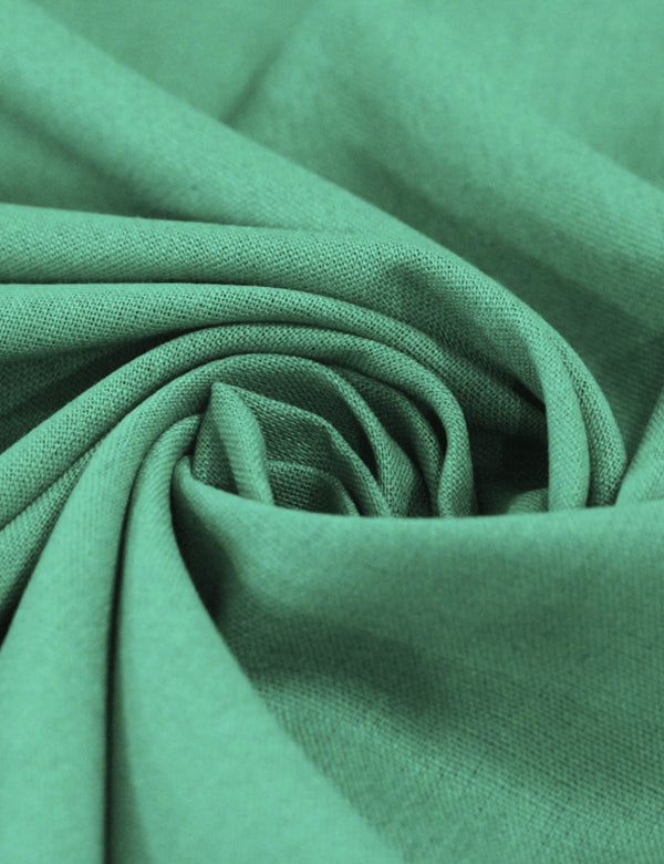 Tecido Linho Com Viscose Liso Premium - Tropical Green - 28% Linho 68% Viscose 4% Fibras Diversas - Largura 1,35m - MILFIOS Tecidos