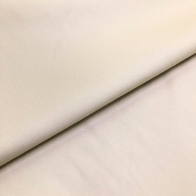 Tecido Sarjado Cotton Satin Peletizado - Areia - 98% Algodão 2% Elastano - Milfios Tecidos