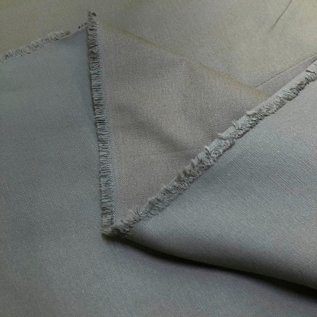 Tecido Sarjado Cotton Satin Peletizado - Musgo - 98% Algodão 2% Elastano - Milfios Tecidos