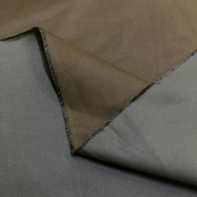 Tecido Sarjado Cotton Satin Peletizado - Verde Zimbro - 98% Algodão 2% Elastano - Milfios Tecidos