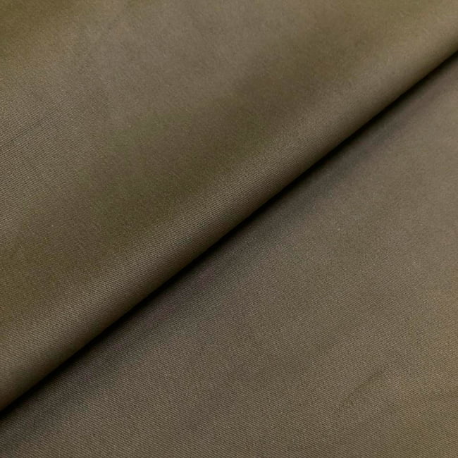 Tecido Sarjado Cotton Satin Peletizado - Verde Zimbro - 98% Algodão 2% Elastano - Milfios Tecidos