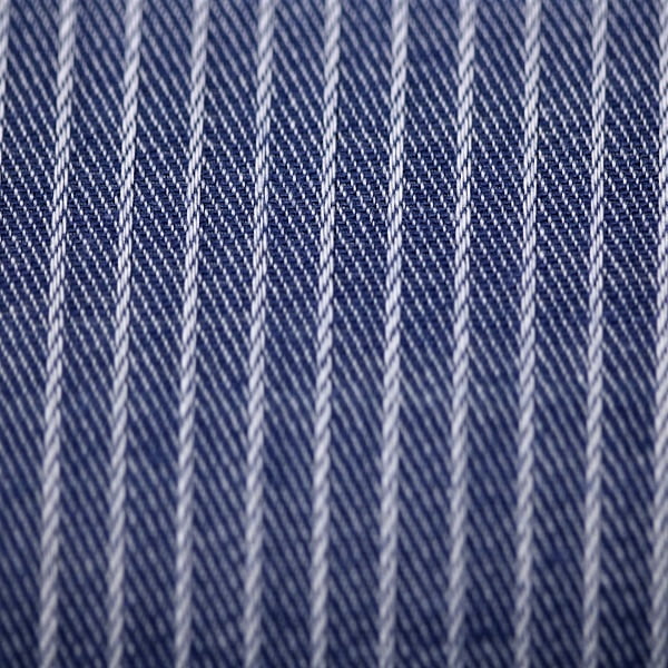 Tecido Camisaria Tricoline Fio 50 - Parma 04 - Maquinetado - Azul Jeans - 100% Algodão  - Milfios Tecidos