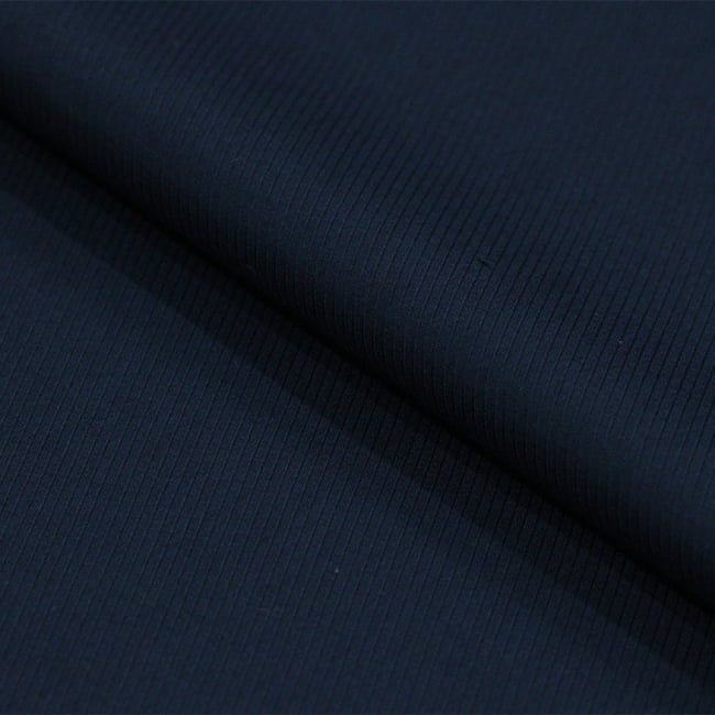 Tecido Camisaria Tricoline Fio 50 - Selkis 08 - Maquinetado - Azul Noite - 100% Algodão - Milfios Tecidos