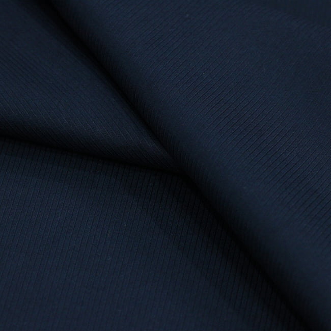 Tecido Camisaria Tricoline Fio 50 - Selkis 08 - Maquinetado - Azul Noite - 100% Algodão - Milfios Tecidos