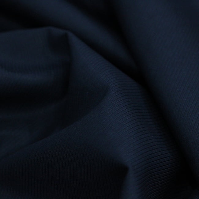 Tecido Camisaria Tricoline Fio 50 - Selkis 08 - Maquinetado - Azul Noite - 100% Algodão - Milfios Tecidos