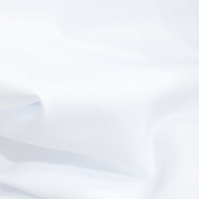 Tecido Camisaria Tricoline Fio 80 - New Luxor 01 Branco Acetinado - 100% Algodão Egípcio  - Milfios Tecidos